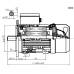Voet-/flensmotor eenfase 3,0 kW - 1500 TPM - B35/B34 - hoog aanloopkoppel