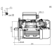 Flensmotor eenfase 0,25 kW - 1500 TPM - B5/B14 - hoog aanloopkoppel