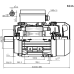 Voet-/flensmotor eenfase 1,5 kW - 3000 TPM - B35/B34 - hoog aanloopkoppel